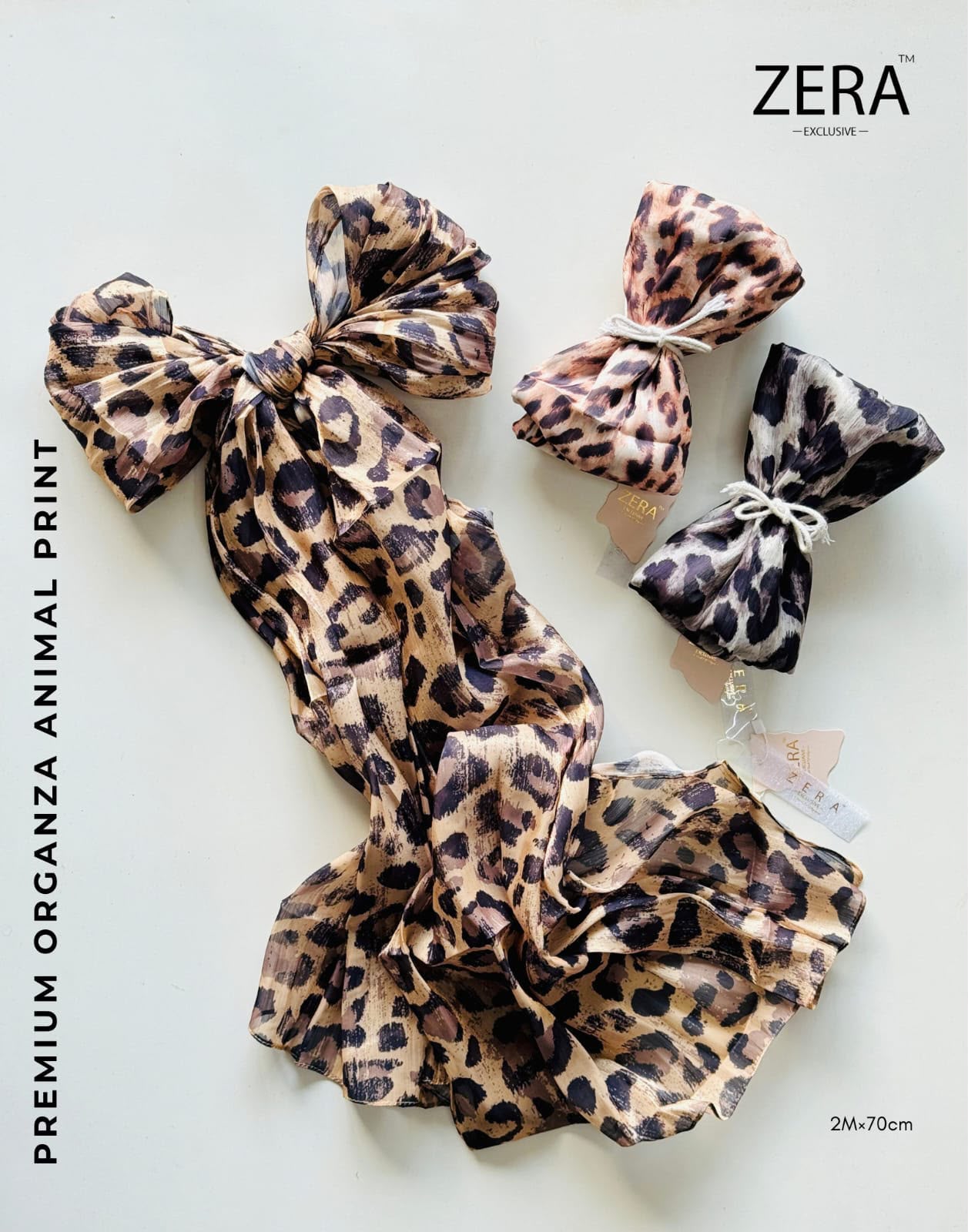ZERA ORGANZA ANIMAL PRINT